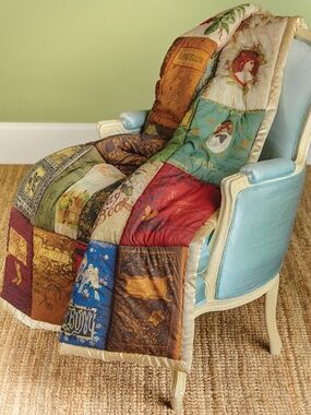 Victorian Trading Co Quilted Throw Vintage Style Book Covers Pattern